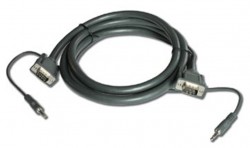 KRAMER C-GMA/GMA-6 Molded 15-pin HD + Audio (Male - Male) Ca