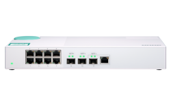 QNAP QSW-308-1C Eight 1GbE NBASE-T ports Three 10GbE SFP+ wi