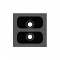 kramer-mcp-1-black-pass-through-module-with-1-hole-19949