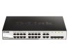 D-LINK 16-port UTP 10/100/1000Mbps, 4-port Gigabit SFP DGS-1