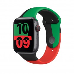 APPLE MUQ83FE/A 44mm Black Unity Sport Band - M/L