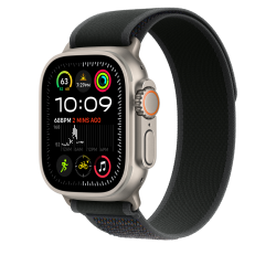 APPLE MXTR3FE/A 49mm Black Trail?Loop?-?M/L - Natural Titani