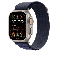 APPLE MXN03FE/A 49mm Navy Alpine?Loop -?Large - Natural Tita