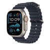 APPLE MXTH3FE/A 49mm Navy Ocean?Band - Natural Titanium Fini