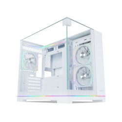 Tecware VX Prism M TG Matx Case w/ 3 x ARGB Fans (White) TWC