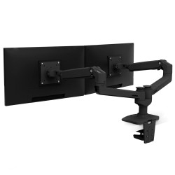 Ergotron 45-245-224 LX Dual Side-by-Side Arm, Matte Black