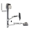 Ergotron 45-358-026 LX Sit Stand Wall Mount System, Med Silv
