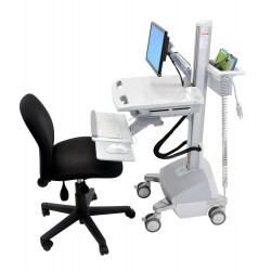 Ergotron SV42-6202-4 StyleView? Cart with LCD Arm, LiFe Powe