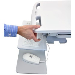 Ergotron SV44-1312-4 StyleView Cart with LCD Pivot, LiFe Pow