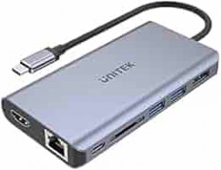 Unitek D1056A 7-in-1 Type-C Hub with MST (2*USB3.0 + HDMI + 