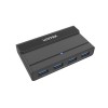 Unitek H1310A 4-Port USB3.0 KVM Hub,Black,UNITEK Gift Box