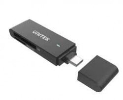 Unitek Y-9328 USB3.0 CM to Micro SD/SD Card Reader,  Black, 