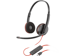 Poly 8X228A6 Poly Blackwire 3220 Stereo USB-C Headset +USB-C