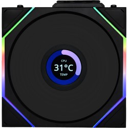 Lian Li 12TLLCD1W1B LIAN LI UNI FAN TL Wireless LCD 120-1 Pa