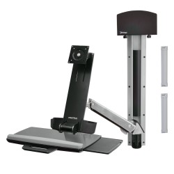 Ergotron 45-273-026 StyleView Sit-Stand Combo System, Polish