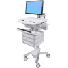 Ergotron SV43-1230-0 StyleView Cart with LCD Arm, 3 Drawers