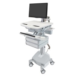 Ergotron SV44-13C2-2 StyleView Cart with LCD Pivot, LiFe Pow