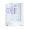 ZALMAN P40 PRISM WHT ATX MID TOWER CHASSIS, 1*120mm ARGB FA