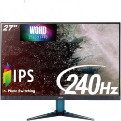 ACER VG272U W2 BLK 27" WQHD (IPS) MONITOR 240Hz
