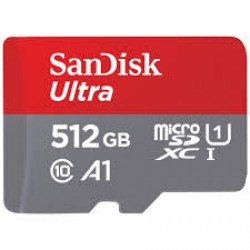 SanDisk Ultra microSDXC, SQUNR 512GB, C10, UHS-1, 100MB/s R,