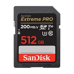 SanDisk Extreme Pro SDXC, SDXXD 512GB, V30, U3, C10, UHS-I, 