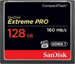 SanDisk Extreme Pro CF, CFXPS 128GB, VPG65, UDMA 7, 160MB/s 