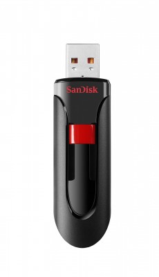 SanDisk Cruzer Glide USB Flash Drive, CZ60 64GB, USB2.0, Bla