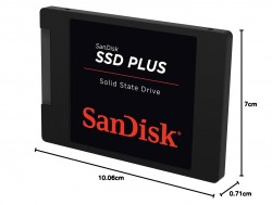 SanDisk PLUS Solid State Drive, SDSSDA-2T00, 2TB, SR545/SW45