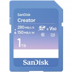 SanDisk Creator SD UHS-II Card,1TB read speeds up to 280MB/s