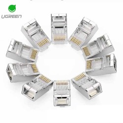 UGREEN NW111-20333 cat 6 shielded metal connector  10pcs/bag