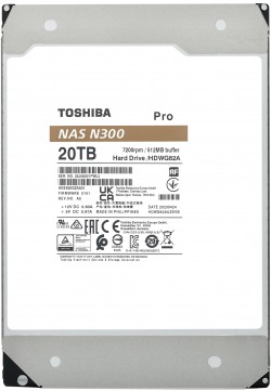 Toshiba 3.5 N300 PRO NAS HDD 20TB 7200rpm 512MB HDWG62AAZSTB