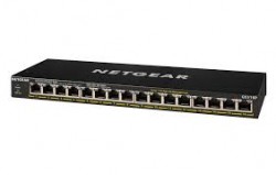 NETGEAR GS316P-100EUS 16PT GE UNMANAGED SWCH W/POE/POE+