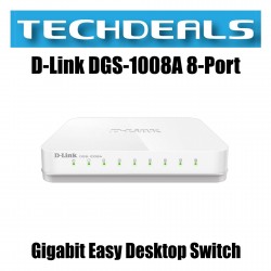 D-Link DGS-1008A 8-Port Gigabit Easy Desktop Switch