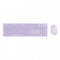 MicroPack iFree Lite 2 Wireless Combo - Purple KM-237W-EN-PL