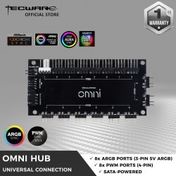 Tecware Omni Hub 8 ARGB Ports & 8 PWM FAN Ports, SATA Powere