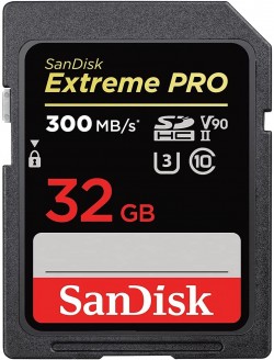 SanDisk 32TO128GB Extreme PRO SDHC UHS-II Memory Card