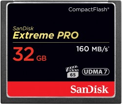 SanDisk Extreme Pro CF, CFXPS 32GBTO256GB, VPG65, UDMA 7,