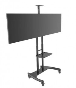 QUEENIE MOVABLE STAND FOR DUAL TV SIDE BY SIDE 40"-55" 45KG