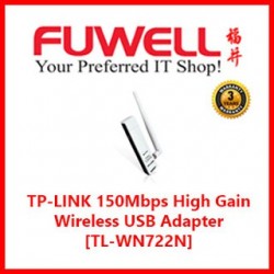 TP-LINK 150Mbps High Gain Wireless USB Adapter [TL-WN722N]