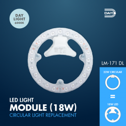 DAIYO LED Module / 180-250V / 18W / 6000K