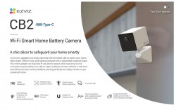 Ezviz 2.4G battery camera CB2 Wi-Fi smart home office