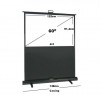 60" Floor-Up Projector Screen – 4:3