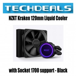 NZXT Kraken 120mm AIOwith Socket 1700 support - Black