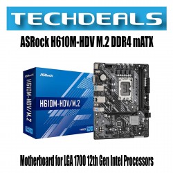 ASRock H610M-HDV M.2 DDR4 mATX Motherboard