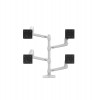 Ergotron 98-130-216 LX Dual Stacking Arm, Extension and Coll