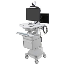 Ergotron SV44-12A2-4 StyleView Cart with LCD Arm, LiFe Power