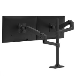 Ergotron 45-509-224 LX Dual Stacking Arm, Tall Pole, Matte B